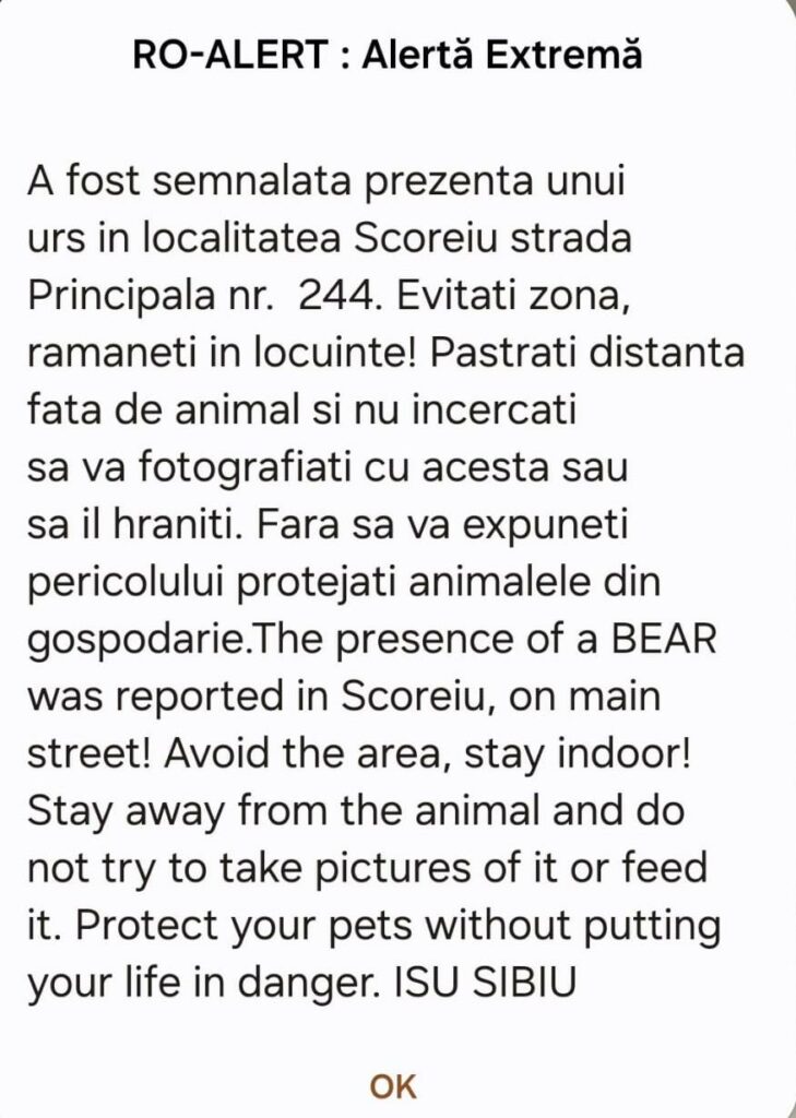 Mesajul transmis de autorități