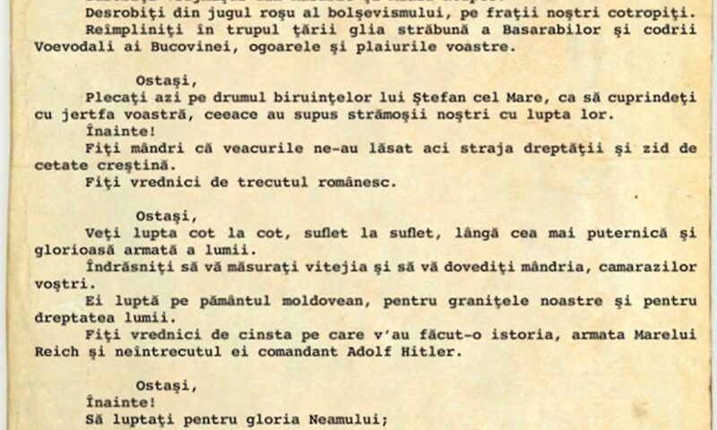 „Ostași, vă ordon: treceți Prutul!” De ce a intrat România în Al Doilea Război Mondial de partea Germaniei naziste
