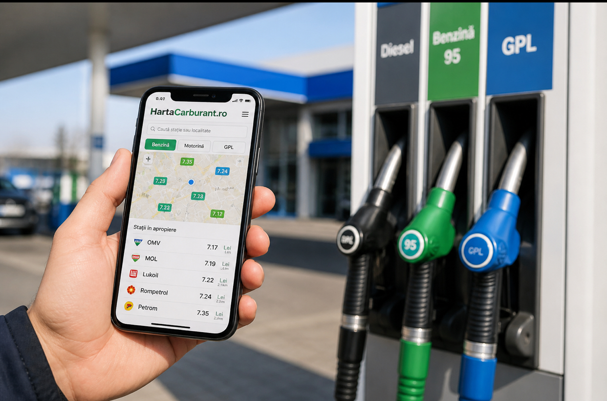 Prețurile carburanților, la un click distanță. Șoferii pot compara prețurile pe o platformă nouă