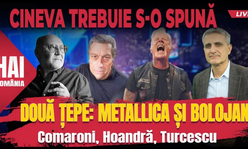 Două țepe: Metallica și Bolojan. Hai LIVE cu Turcescu