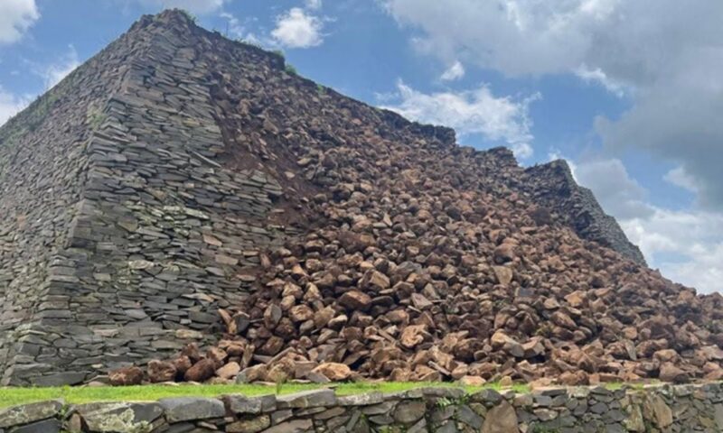 O piramidă veche de un mileniu s-a prăbușit în Mexic