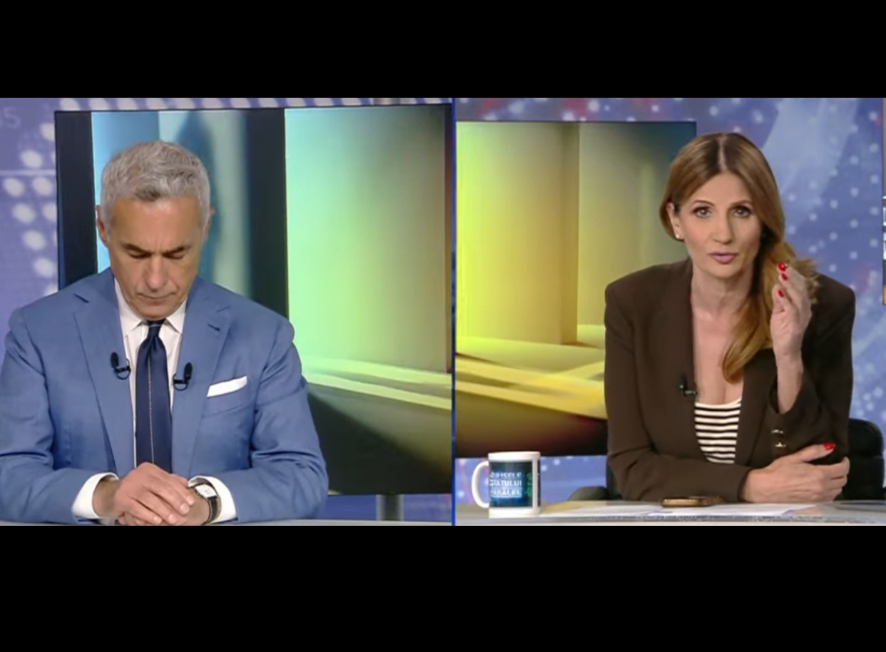 Ruptură  între Călin Georgescu și Anca Alexandrescu. Cei doi s-au certat în direct la TV