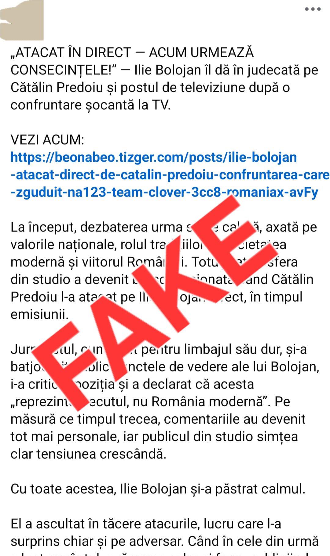 Campanie dezinformare MAI