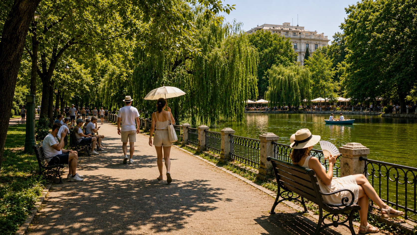 ANM anunță zile sufocante în București. Ce urmează până luni