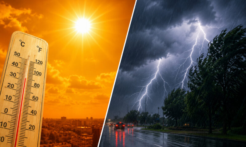 Temperaturi sufocante, grindină și rafale de 70 km/h. ANM a emis noi avertizări meteo