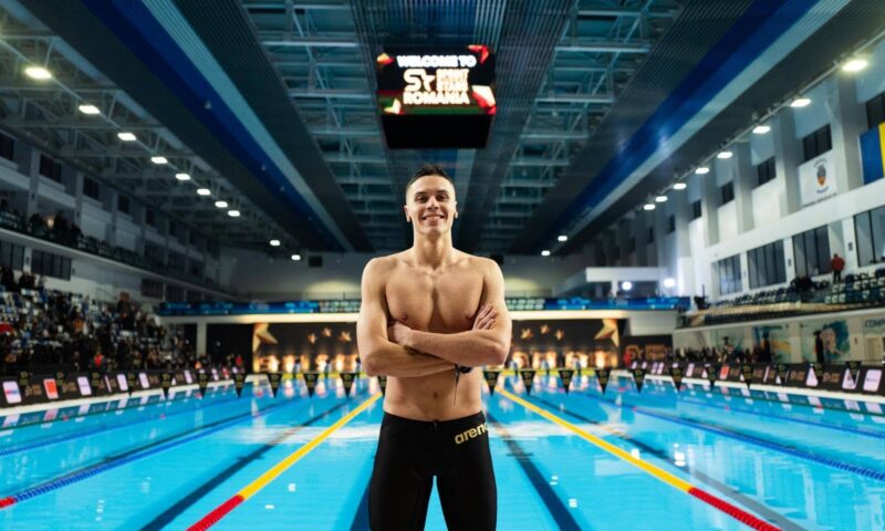 David Popovici intră în finala de la 200 m liber cu cel mai bun timp al seriilor la Trofeul Settecolli