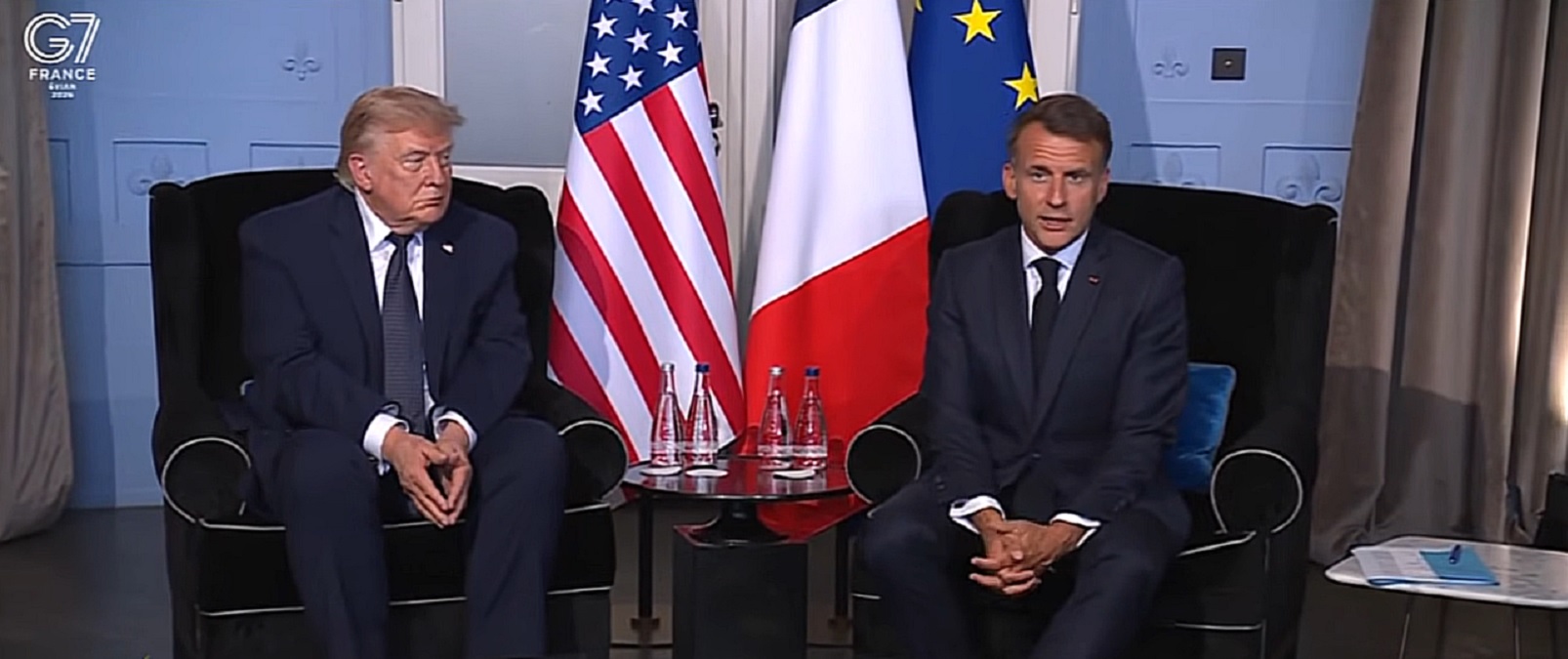 Donald Trump, Emmanuel Macron