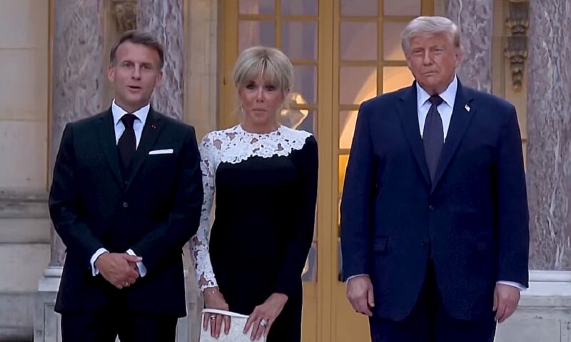 Donald Trump, primit cu onoruri la Versailles. Macron mizează pe relansarea dialogului transatlantic