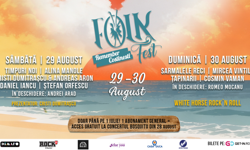 Spiritul liber de la malul mării revine: Festivalul „Folk Remember Costinești” 2026