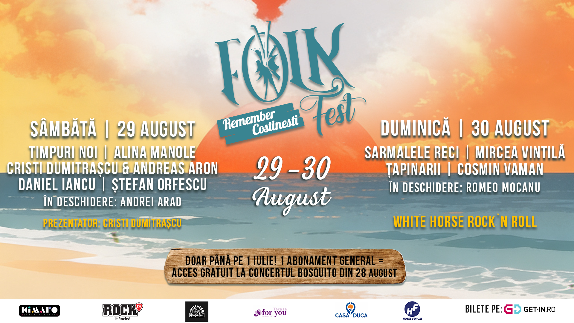 Spiritul liber de la malul mării revine: Festivalul „Folk Remember Costinești” 2026