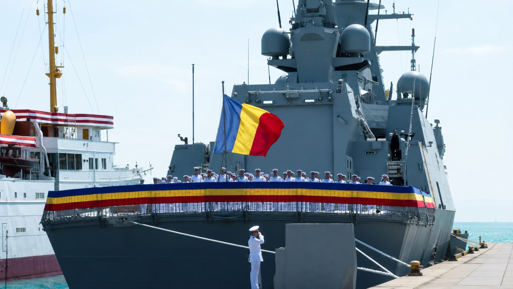 Contraamiralul August Roman, ofițerul de elită care dă numele celei mai noi corvete din Marina Militară a României