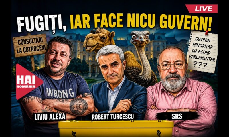 Fugiți, iar face Nicu guvern! HAI LIVE cu Turcescu