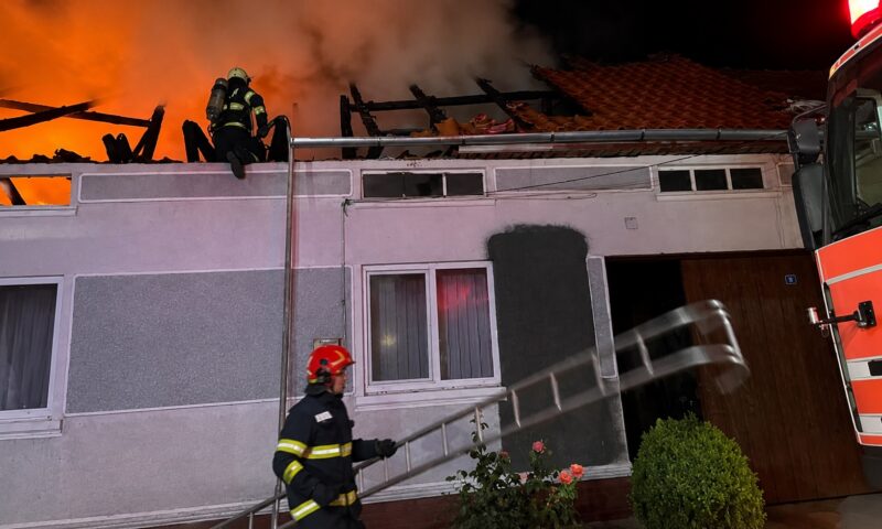 Flăcările au mistuit aproape 1.000 de metri pătrați în Caraș-Severin. A patra locuință a fost salvată în ultimul moment