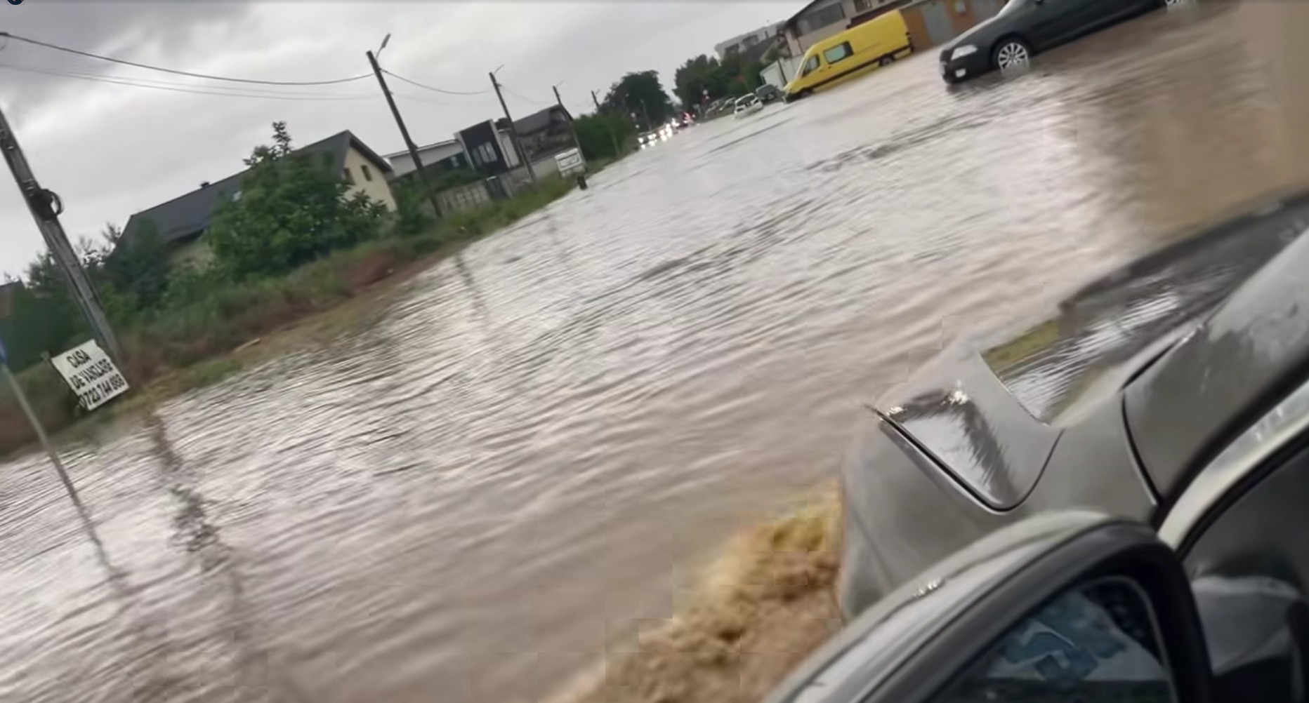 Ploaie extremă lângă București. Fenomenul apare o dată la un secol. Video