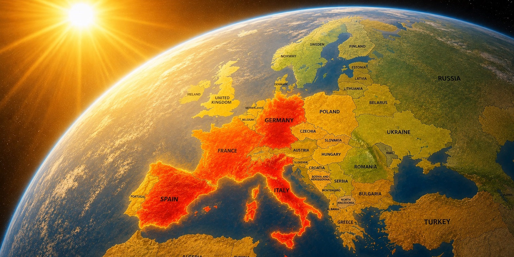 Europa fierbe sub un nou val de caniculă. Franța interzice alcoolul, iar Spania închide zone pentru suporteri