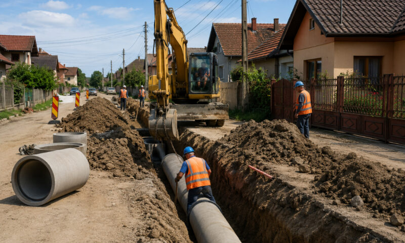 Rețeaua de canalizare, un lux în multe sate din România. INS: Doar unul din cinci locuitori este racordat