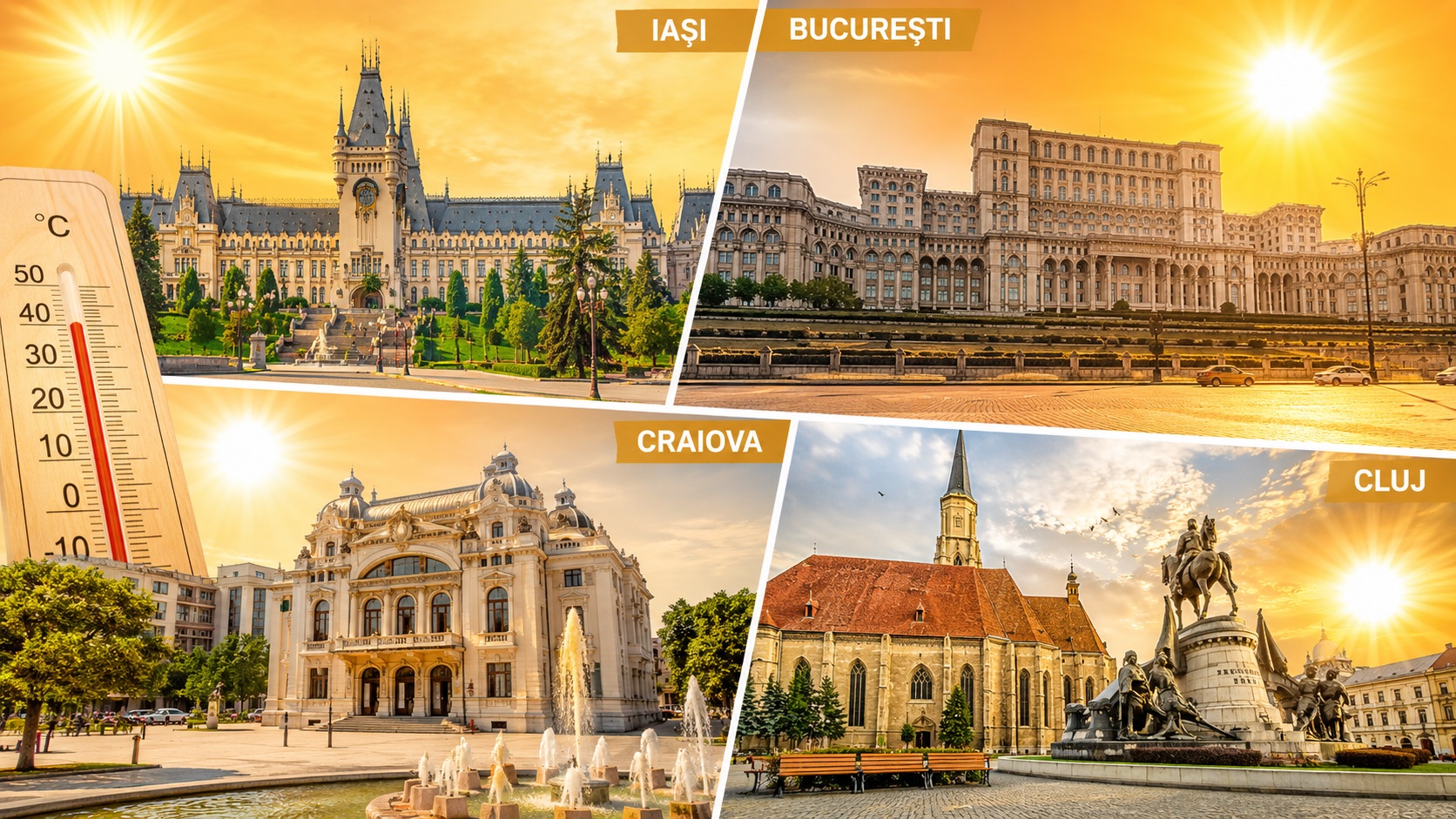 România, în alertă din cauza valului de căldură. Comandamentul Energetic, convocat de urgență