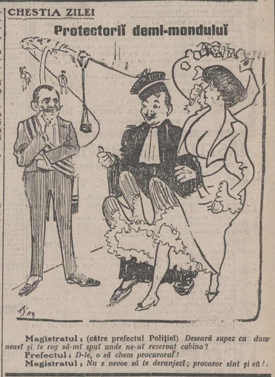 Caricatura din presa vremii, 1905