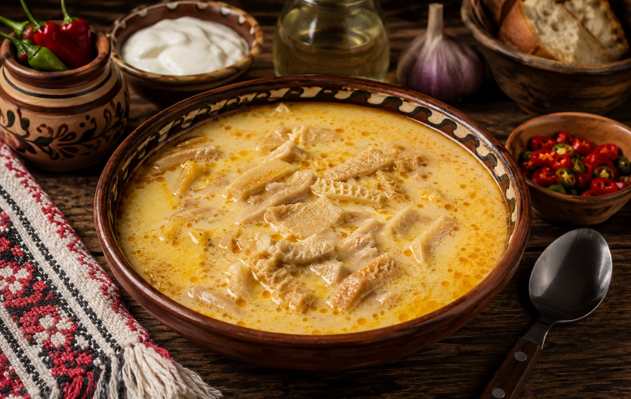 Rețeta veche de ciorbă de burtă. Ingredientul care îi dă savoarea irezistibilă