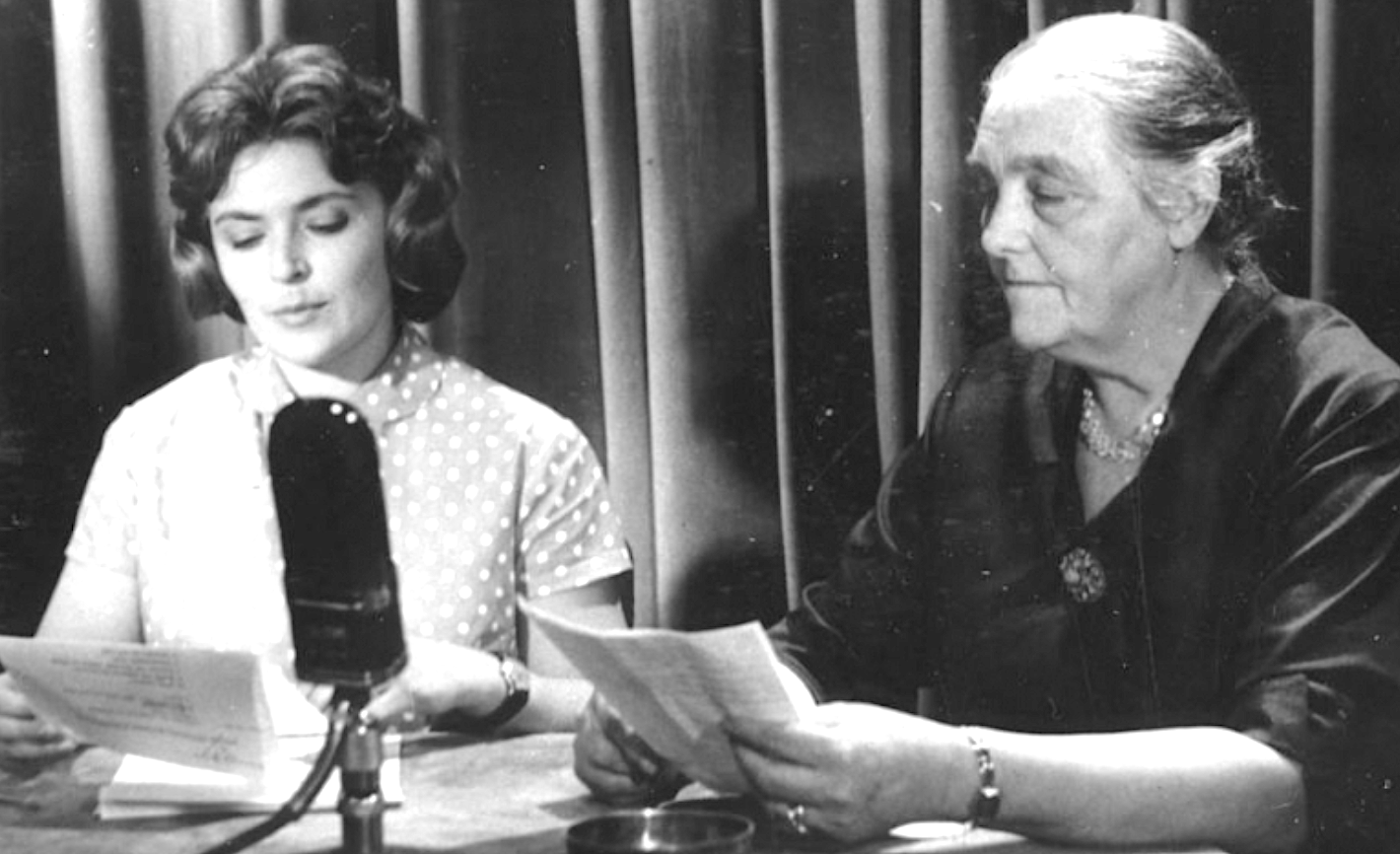 Cleo Stieber și E. Blum, la Telejurnal, 1960
