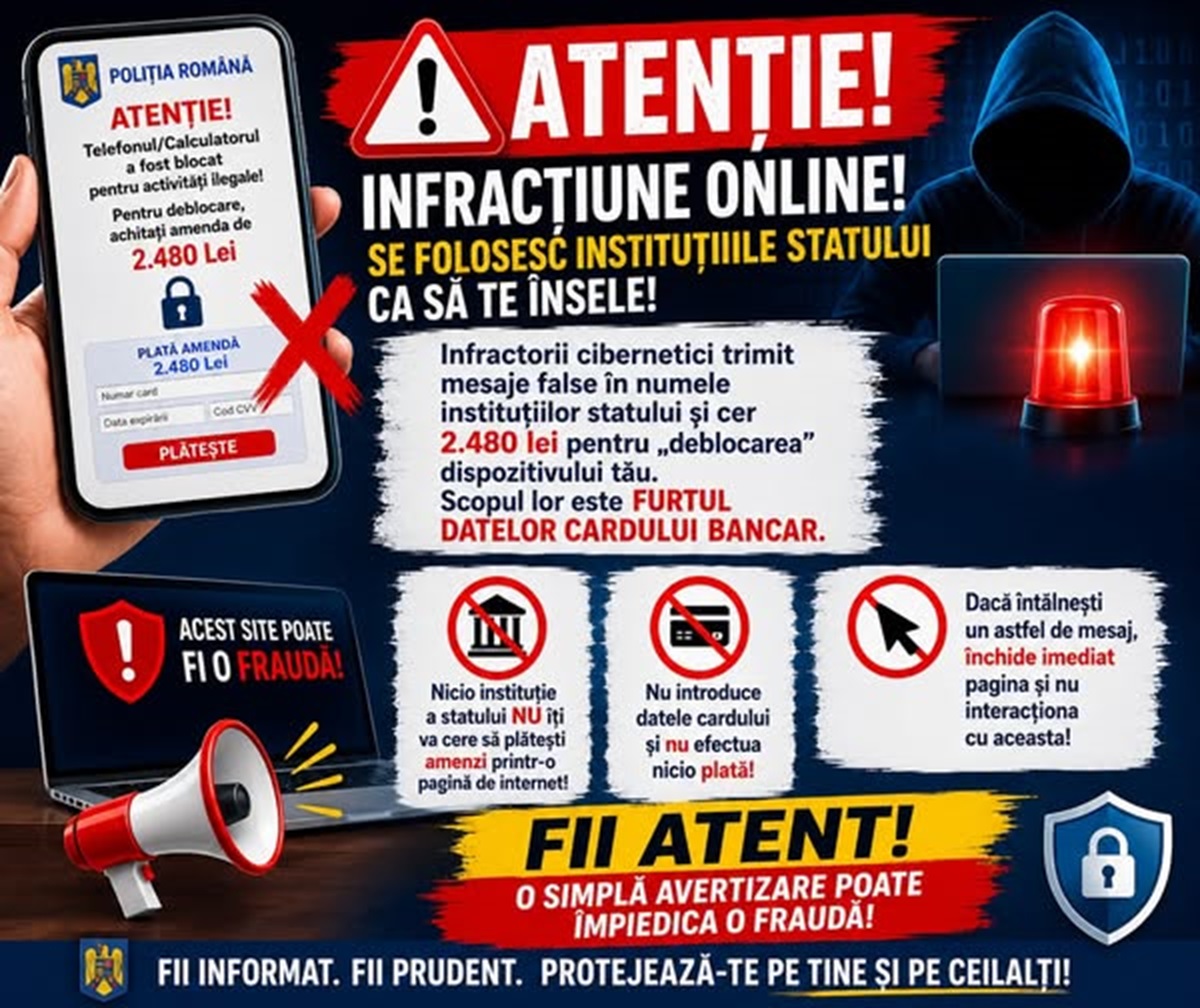 Alertă de la MAI. Înșelăciunea aproape imposibil de evitat la care recurg escrocii