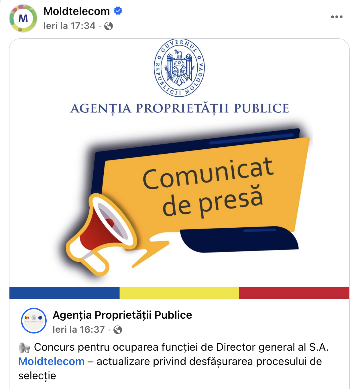 Din culisele concursului pentru şefia la Moldtelecom. Finul președintelui Parlamentului face jocurile pentru o "pilă"