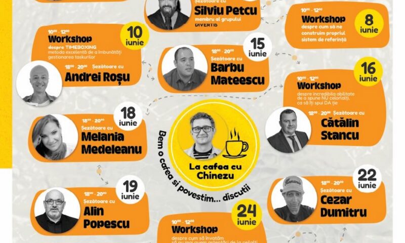 Iunie este „Luna Designului de Viață” în Poiana lu' Chinezu. Învață de la Andra Pintican, Andrei Roșu sau Cătălin Striblea