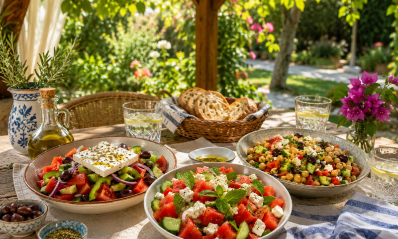 Ce poți prepara rapid în zilele caniculare. Trei salate de vară care te vor face să visezi la o vacanță în Grecia