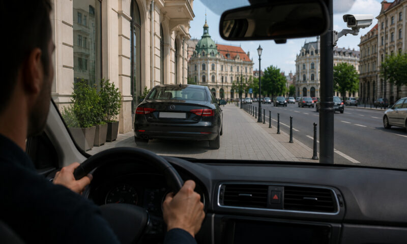 Inteligența artificială, în lupta cu șoferii care parchează pe trotuar. Amenzi de până la 2.500 de lei