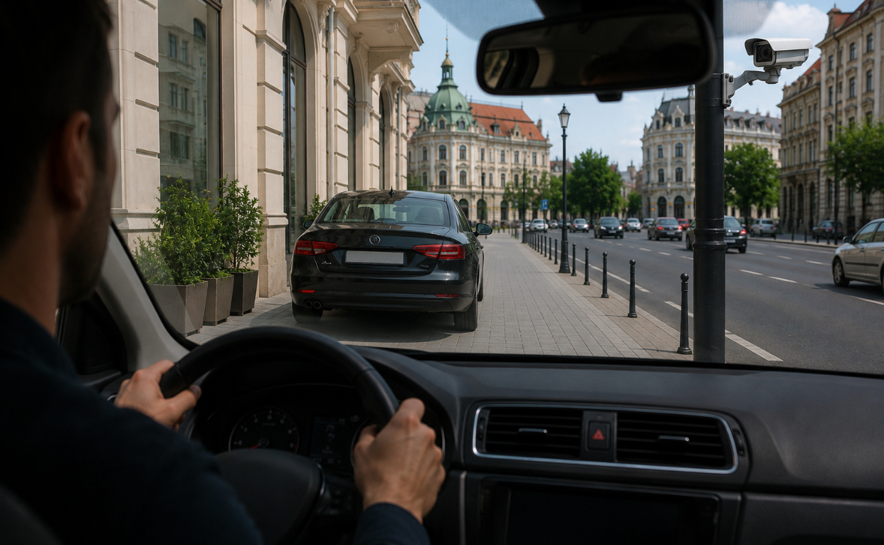 Inteligența artificială, în lupta cu șoferii care parchează pe trotuar. Amenzi de până la 2.500 de lei