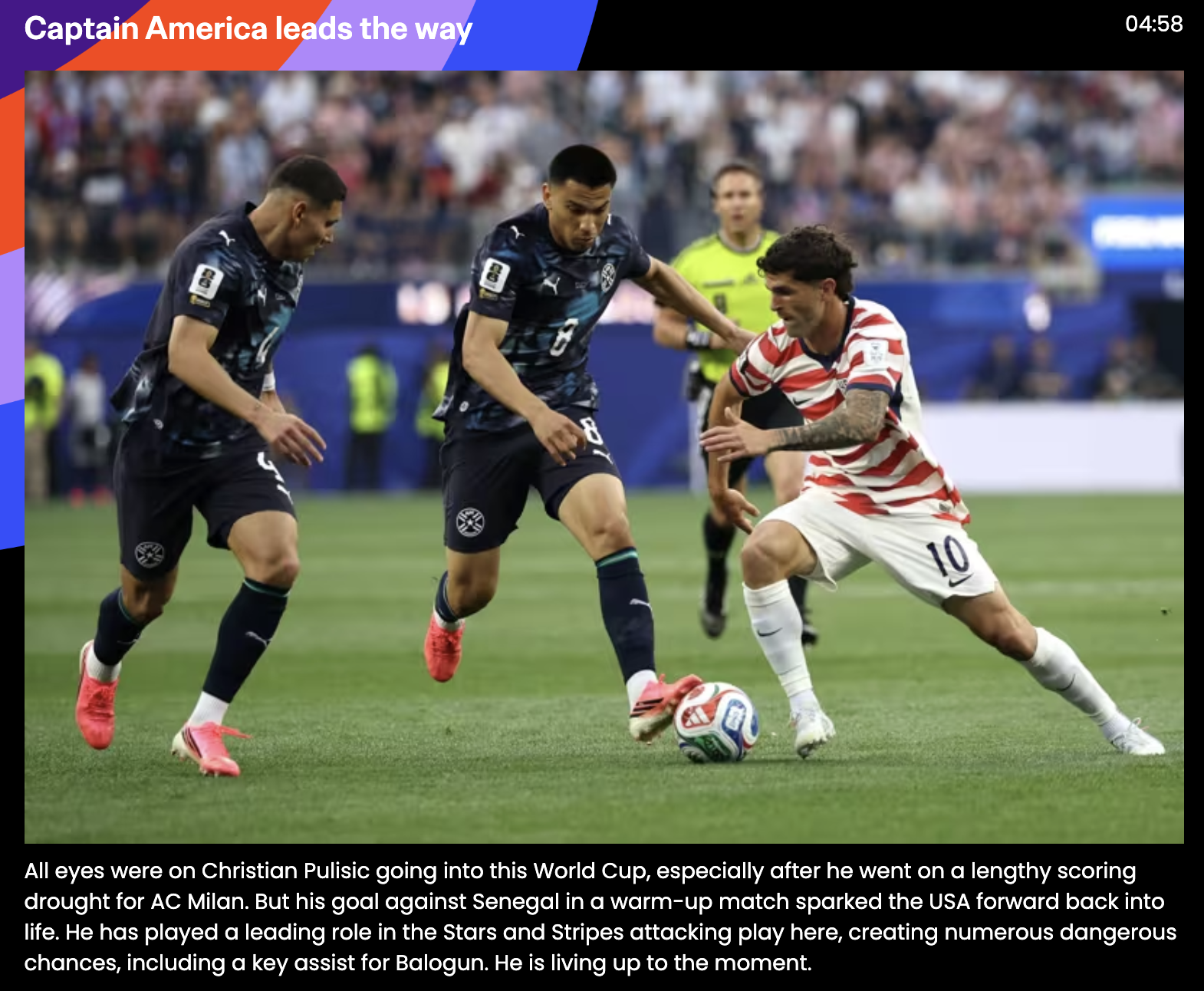 Christian Pulisic, un om-orchestră pentru SUA