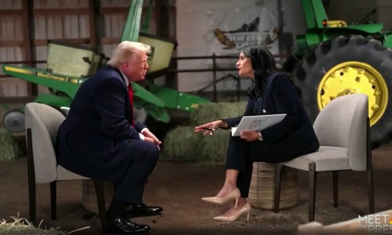 Trump a întrerupt brusc un interviu NBC după un schimb tensionat de replici