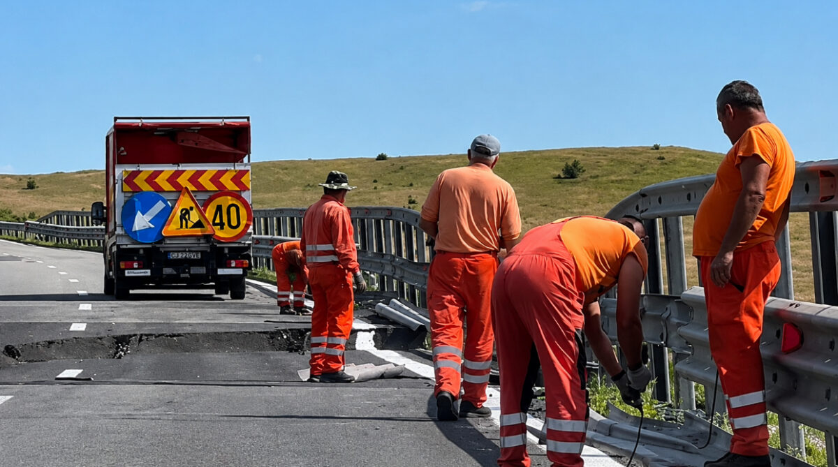 Autostrada A10 Sebeș-Turda intră în reparații de urgență. Ruta pe care va fi deviat traficul
