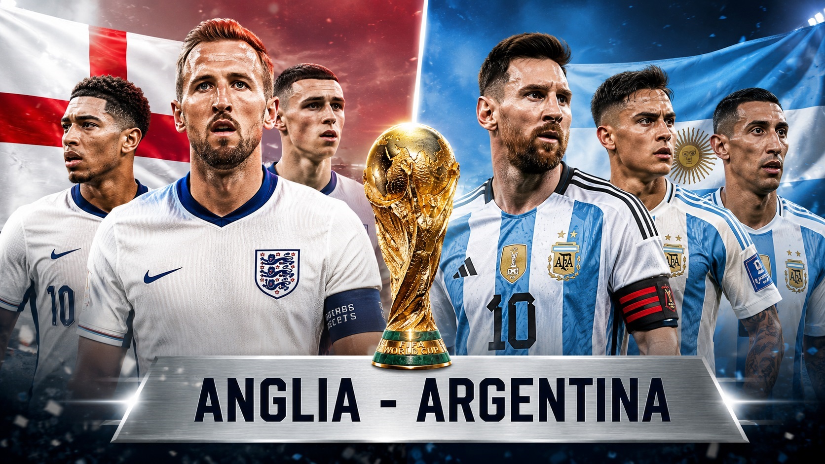 Anglia – Argentina: Echipele de start din semifinala Cupei Mondiale 2026