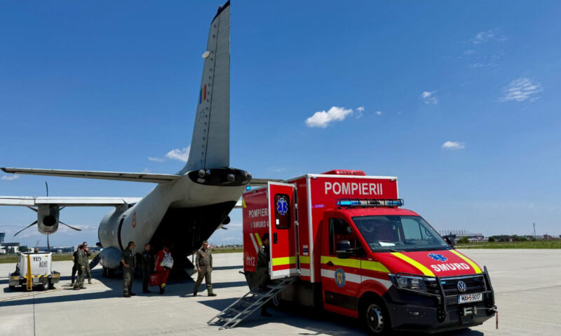 Pacient cu arsuri, transportat de urgență în Belgia cu o aeronavă militară Spartan. Anunțul DSU