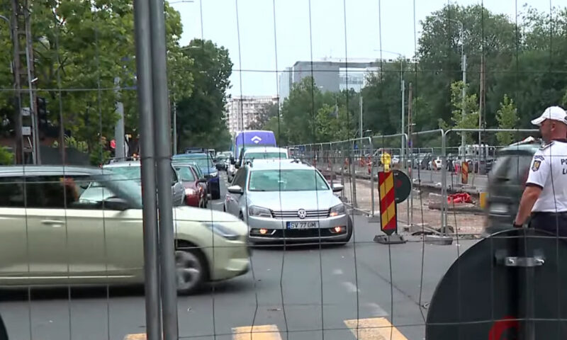 Probleme pe Bulevardul Basarabia. Restricții de circulație pentru prevenirea prăbușirii carosabilului