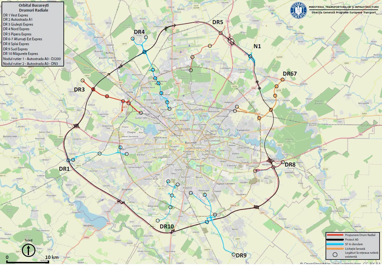 Un nou drum radial va lega vestul Capitalei de Autostrada A0. Proiectul intră într-o etapă decisivă