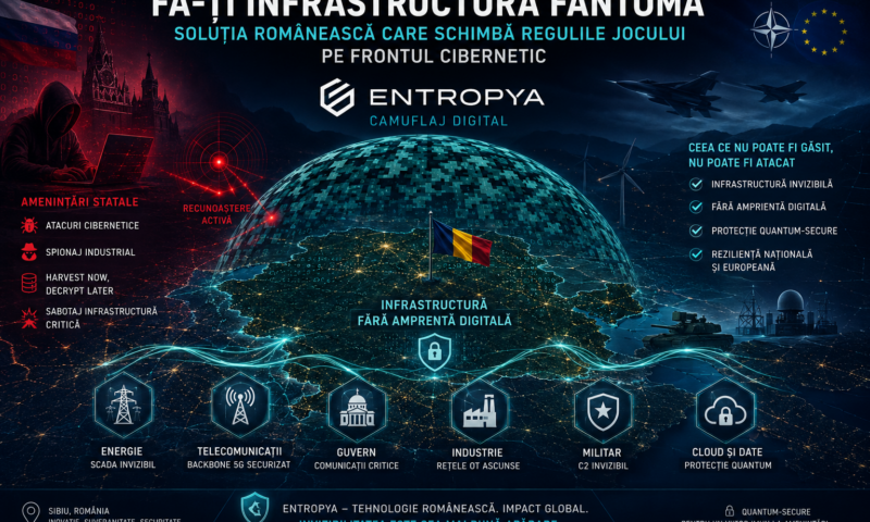 Fă-ți infrastructura fantomă: Soluția românească Entropya care schimbă regulile jocului pe frontul cibernetic