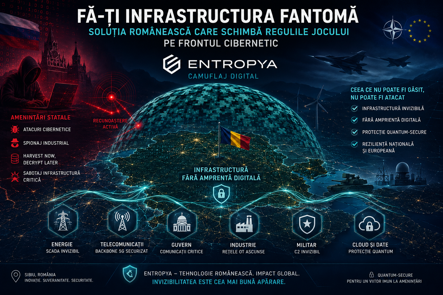 Fă-ți infrastructura fantomă: Soluția românească Entropya care schimbă regulile jocului pe frontul cibernetic