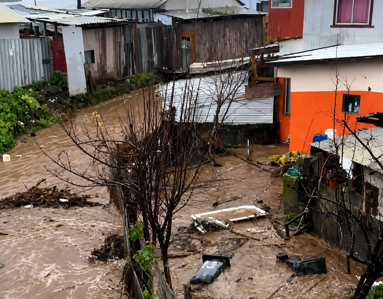 Furtună devastatoare în Chile: trei morți, cinci răniți și zeci de oameni rămași fără locuințe