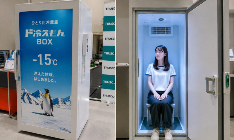 Japonezii au inventat frigiderul pentru oameni. Cât costă aparatul în care canicula devine mai ușor de suportat