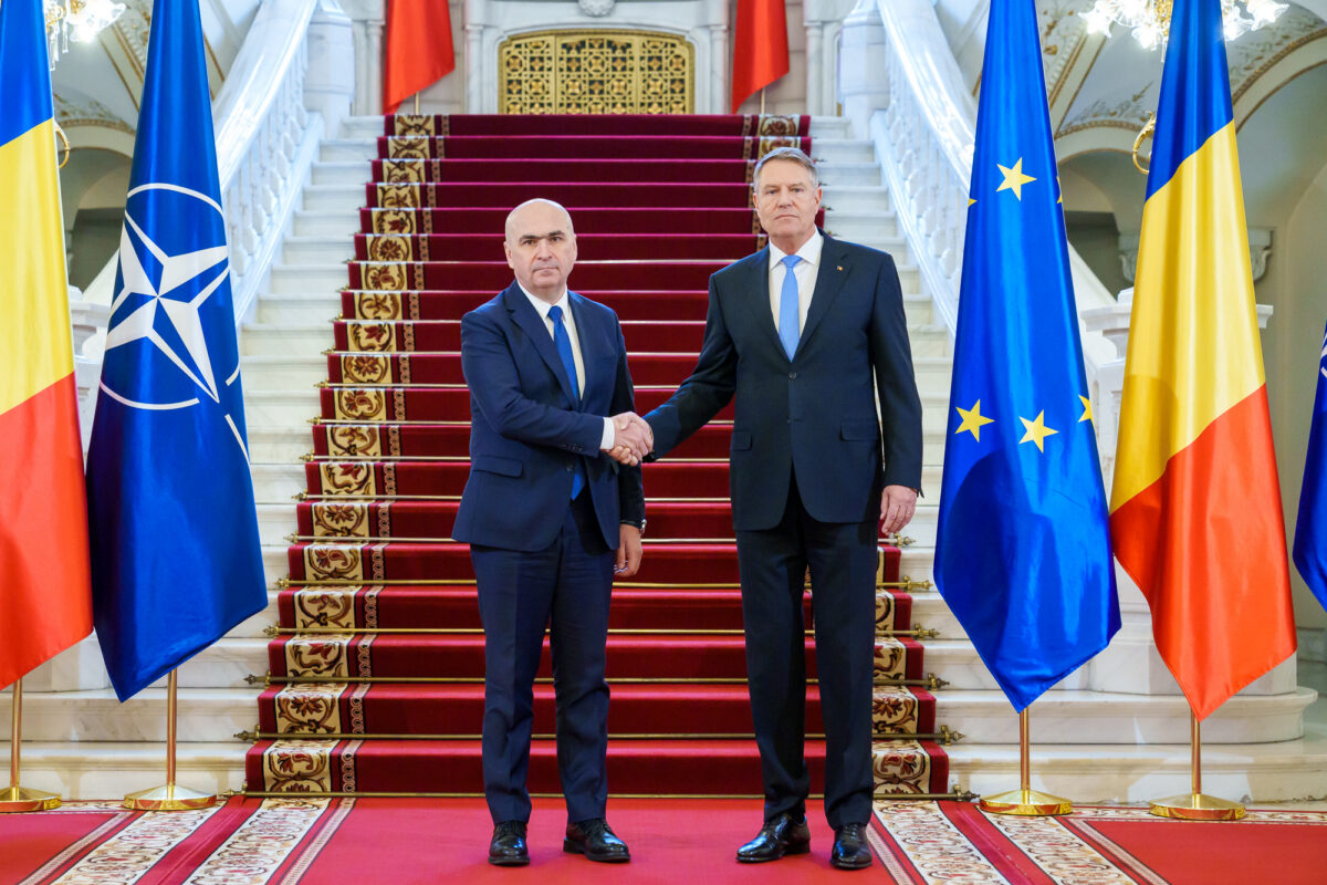 Ilie Bolojan președinte interimar, în ziua în care ne făcea promisiuni. Foto Admin. Prezidentiala