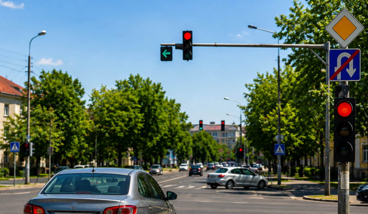 Cât te costă o întoarcere neregulamentară în 2026. Regula pe care mulți șoferi o încalcă în intersecții