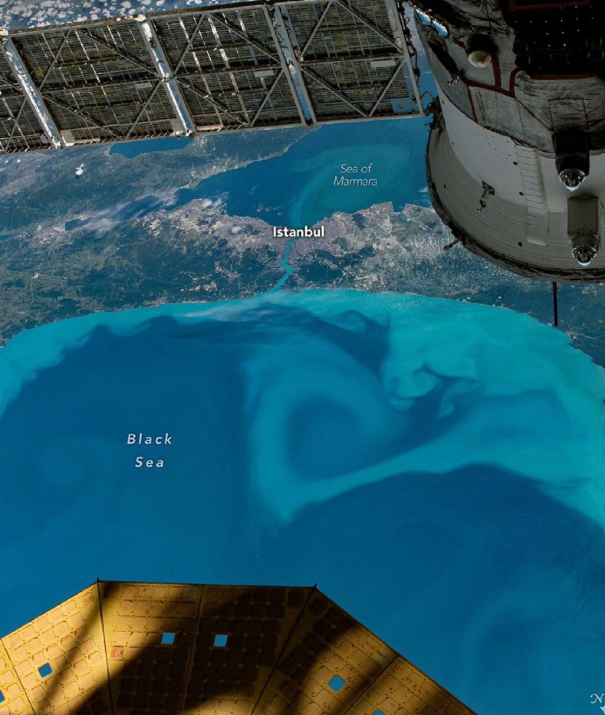Marea Neagră din satelit