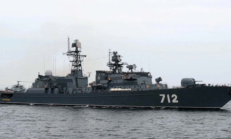 Navă rusească, exercițiu de artilerie cu foc real lângă Marea Britanie