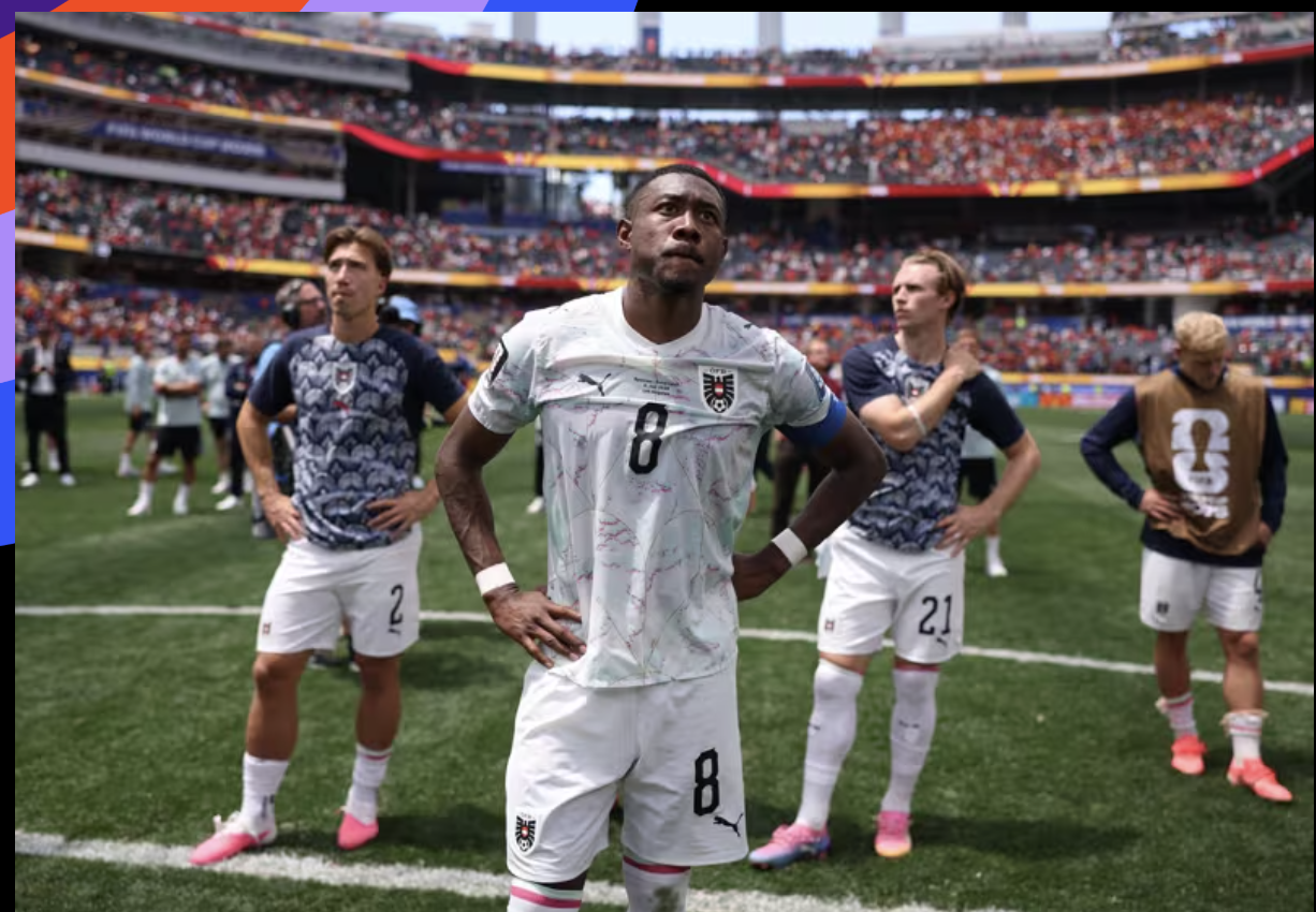 David Alaba, căpitanul Austriei, imaginea dezamăgirii