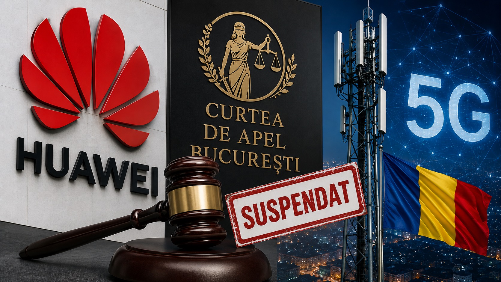 Procesul Huawei împotriva statului român a fost suspendat. Decizia CJUE poate schimba regulile privind rețelele 5G