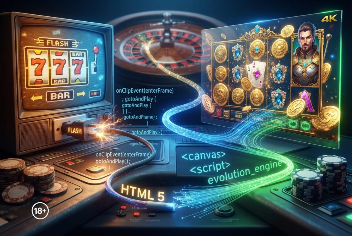 De la Flash, la HTML5: cum au evoluat jocurile de casino online în ultimele decenii