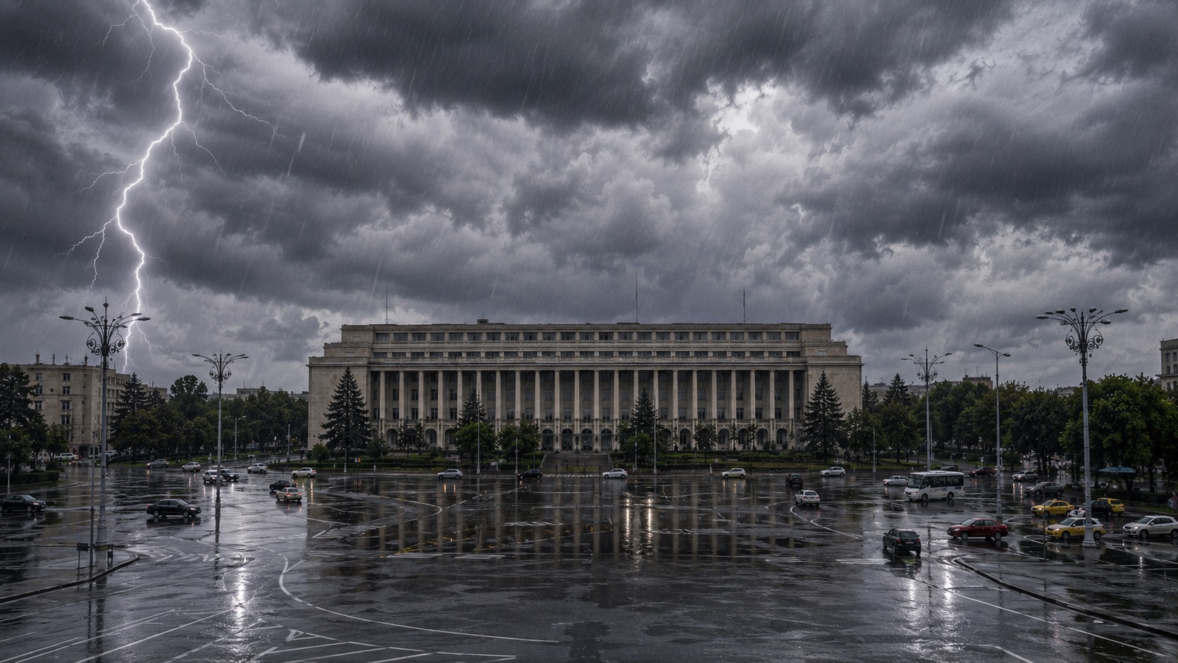 Bucureștiul, sub avertizări de furtuni până vineri. ANM anunță ploi torențiale, vijelii și grindină