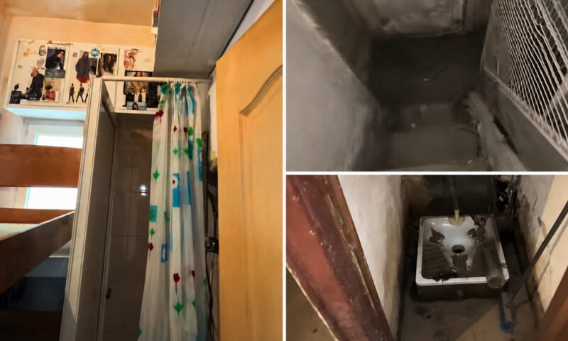 Cum arată „garsoniera” din București scoasă la vânzare cu 7.000 de euro. Are puțin peste 3 metri pătrați și toaletă turcească